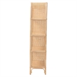 bali & pari Chusi Rattan Shelf - Handwoven Cane Display Unit with Storage Rack