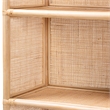 bali & pari Chusi Rattan Shelf - Handwoven Cane Display Unit with Storage Rack