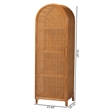 bali & pari Paloma Rattan Accent Cabinet with Shelves