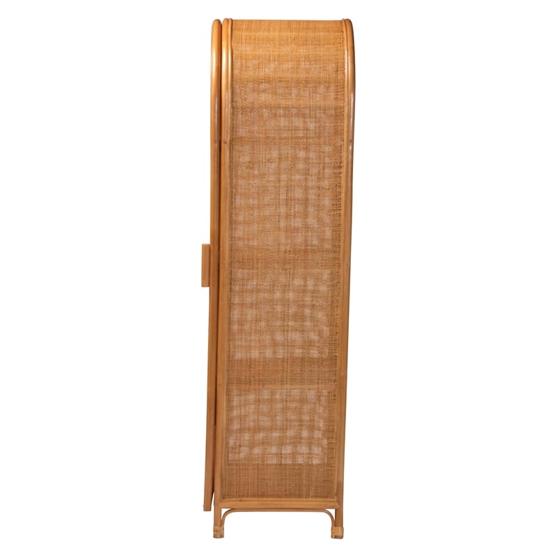 bali & pari Paloma Rattan Accent Cabinet with Shelves