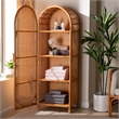 bali & pari Paloma Rattan Accent Cabinet with Shelves