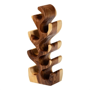 bali & pari Matana Wood Wine Rack with 8 Bottle Capacity Wine Organizer Stand