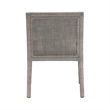 bali & pari Karis Rattan Dining Chair Armchair with Wood Frame Grey