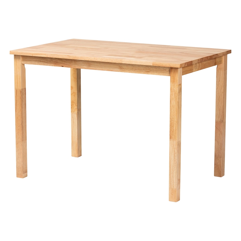 bali & pari Ubud Dining Nook Set with Wood Dining Table and Bench 3 Piece
