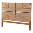 bali & pari Prita Headboard with Wood Frame Handwoven Backrest Panel King Size