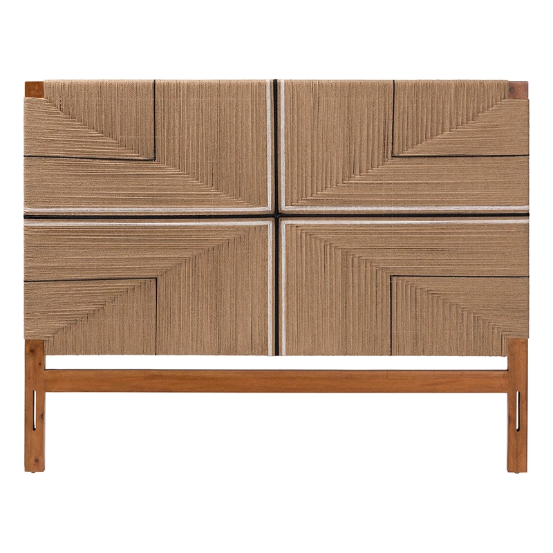 bali & pari Prita Headboard with Wood Frame Backrest Panel Queen Size