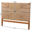 bali & pari Prita Headboard with Wood Frame Backrest Panel Queen Size