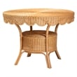 bali & pari Troy 5 Piece Rattan Dining Set Round Table and 4 Chairs Honey