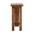 bali & pari Luli Suar Wood Bar Table - Handcrafted Solid Wood Console