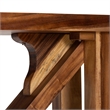 bali & pari Luli Suar Wood Bar Table - Handcrafted Solid Wood Console
