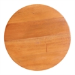 bali & pari Derenik Natural Rattan and Mahogany Wood End Table