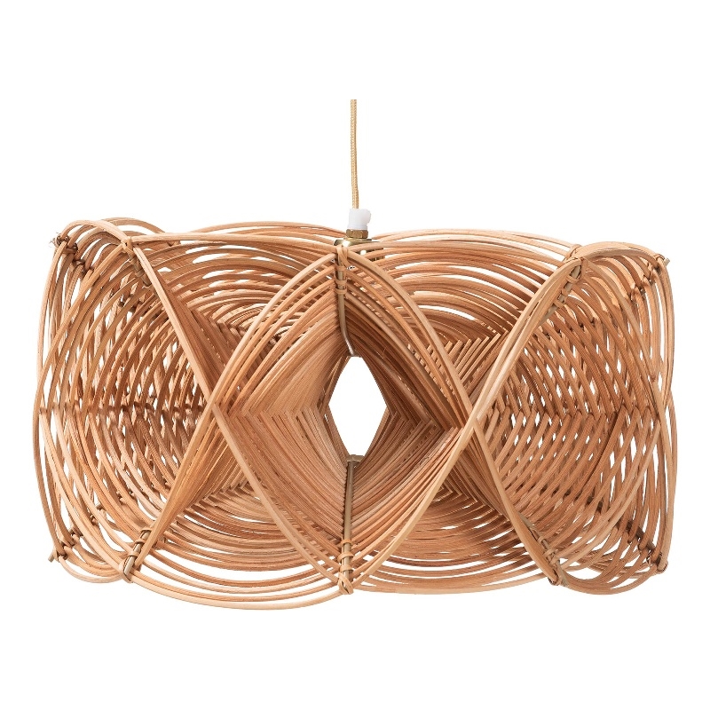 bali & pari Jeneth Natural Rattan Pendant Lampshade - Ceiling Light Cover