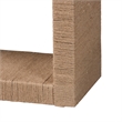 bali & pari Rajiya Handwoven Jute Console Table - Rectangular Open-Frame Table