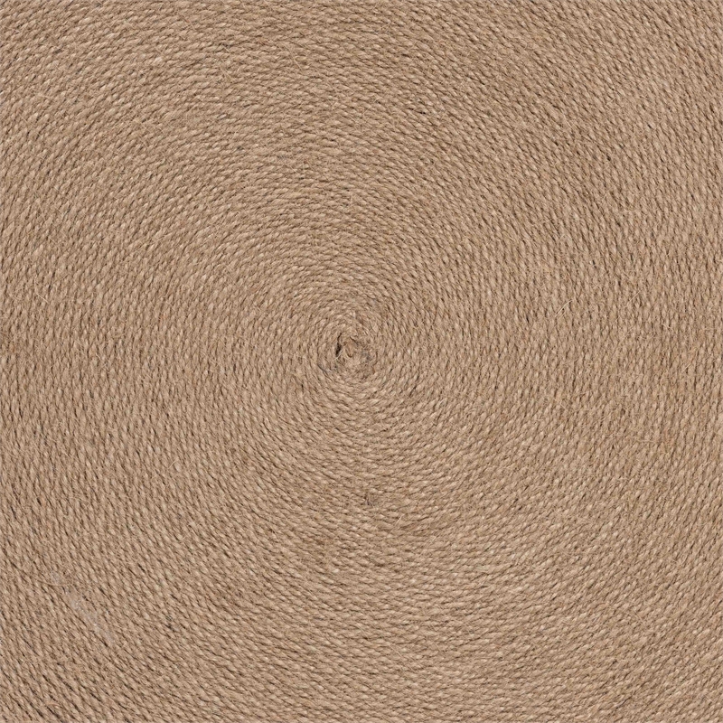 bali & pari Lapis Handwoven Jute Coffee Table - Boho Round Centerpiece