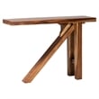bali & pari Luli 5-Piece Suar Wood Bar Table Set - Modern Bar-Height Dining Set