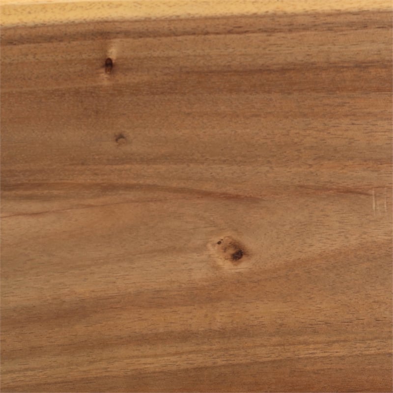 bali & pari Luli 5-Piece Suar Wood Bar Table Set - Modern Bar-Height Dining Set