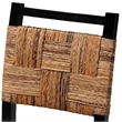 bali & pari Raniya Seagrass Dining Chair Set of 2- Mango Wood Frame - Black