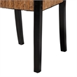 bali & pari Raniya Seagrass Dining Chair Set of 2- Mango Wood Frame - Black