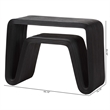 bali & pari Abebi Black Rattan Console Table