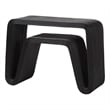 bali & pari Abebi Black Rattan Console Table