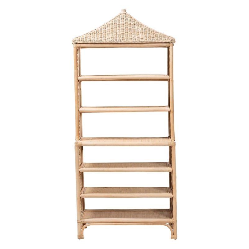 bali & pari Adonis Natural Rattan Display Shelf