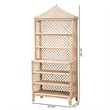 bali & pari Adonis Natural Rattan Display Shelf