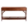 bali & pari Brier Marbled Tortoise Natural Rattan Console Table