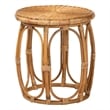 bali & pari Jayana Natural Rattan Round End Table