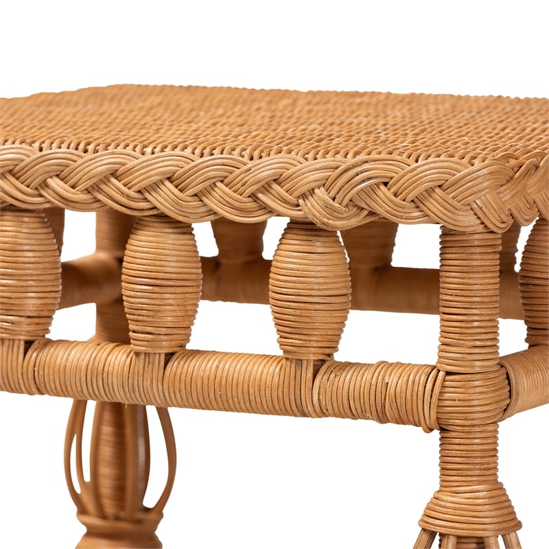 bali & pari Dolby Natural Rattan End Table