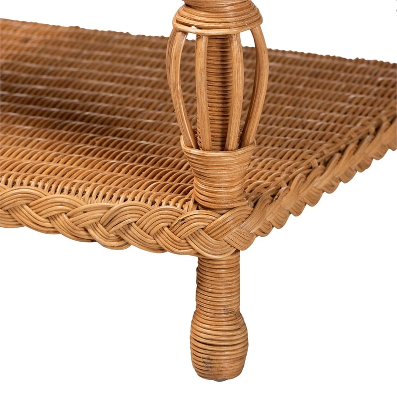 bali & pari Dolby Natural Rattan End Table
