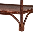 bali & pari Gaspar Marbled Tortoise Natural Rattan Console Table