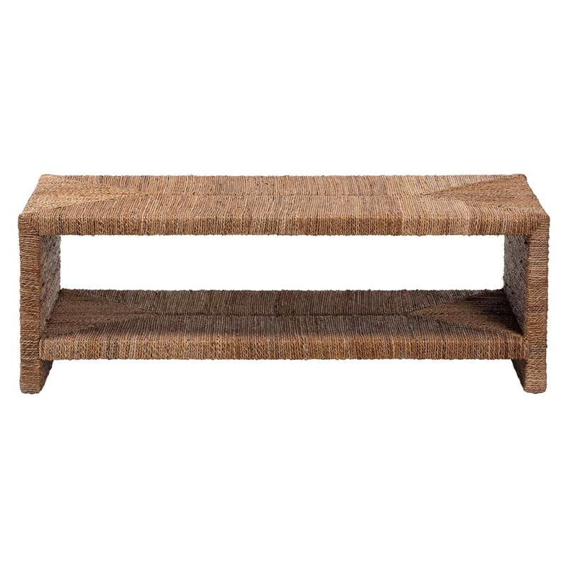 bali & pari Liza Rectangle Seagrass Coffee Table