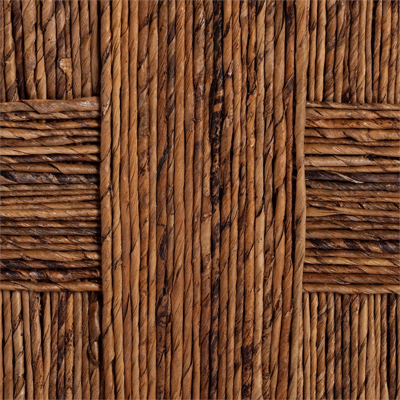 bali & pari Chabela Seagrass Counter Stool Set of 2 - Solid Mango Wood Frame