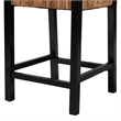 bali & pari Raniya Seagrass Counter Stool Set of 2 - Solid Mango Wood Frame