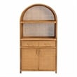 bali & pari Mairen Arched Natural Rattan Storage Cabinet