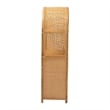 bali & pari Mairen Arched Natural Rattan Storage Cabinet