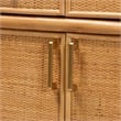 bali & pari Mairen Arched Natural Rattan Storage Cabinet