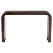 bali & pari Revelle Real Burl Wood Console Table in Dark Walnut Brown