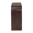 bali & pari Revelle Real Burl Wood Console Table in Dark Walnut Brown