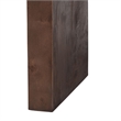 bali & pari Revelle Real Burl Wood Console Table in Dark Walnut Brown