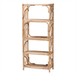 bali & pari Baara Natural Rattan 4-Tier Display Shelf