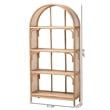 bali & pari Natania Natural Rattan 4-Tier Display Shelf