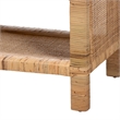 bali & pari Abelia Natural Rattan 4-Tier Display Shelf