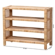 bali & pari Abelia Natural Rattan 4-Tier Display Shelf