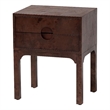 bali & pari Kayla Real Burl Wood Nightstand
