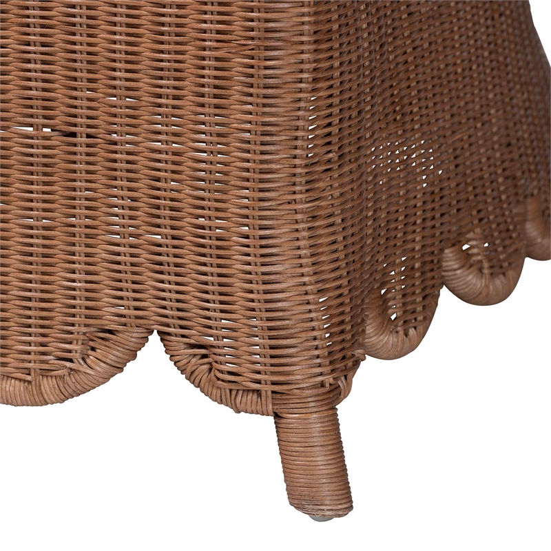 bali & pari Detta Natural Rattan 3-Piece Sectional Set