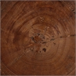 bali & pari Samira Solid Suar Wood Side Table - Handcrafted Sculptural End Table