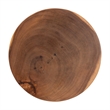 bali & pari Bancroft Solid Suar Wood Side Table Handcrafted Sculptural End Table