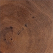 bali & pari Bancroft Solid Suar Wood Side Table Handcrafted Sculptural End Table