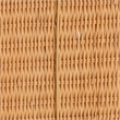 bali & pari Reya Natural Rattan Footstool - Sculptural Handwoven Ottoman